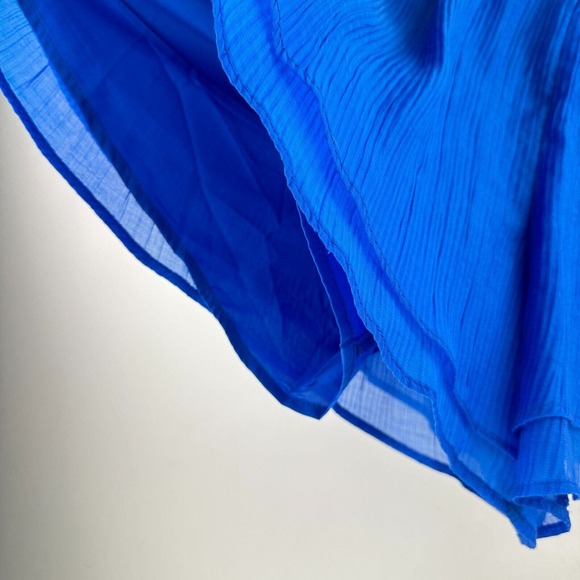 SkyLar Rose Shorts Womens Large Blue Layered Lined Flowy Elastic Waist‎ NWT - Picture 4 of 9